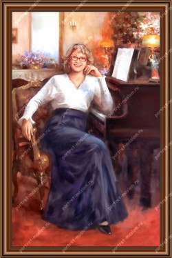 Заказ портрета на холсте по фото цена от компании Portret-maslom.ru Ручная работа. Высочайшее качество. Звони: 89161719004