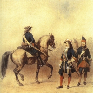 Шарлемань Адольф - Драгуны времён Северной войны (1720-е годы)