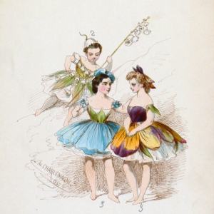 Шарлемань Адольф - Эскиз женского костюма для балета М.И. Петипа «Королева льдов»