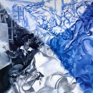 10. Марк Шагал – Автопортрет с музой (Сон)