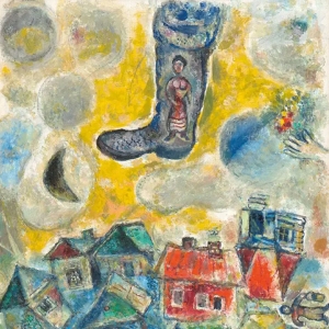 137. Марк Шагал – Сапог на желтом небе