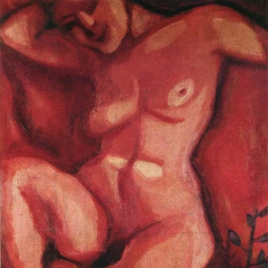 143. Марк Шагал – Сидящая обнаженная рыжая женщина