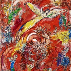 160. Марк Шагал – Триумф музыки. Финальный рисунок фрески для Метрополитен-оперы