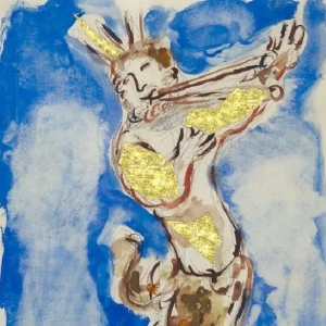 175. Марк Шагал – Эскиз костюма Пана для балета Дафнис и Хлоя