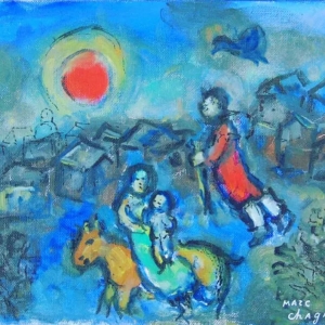 21. Марк Шагал – Бегство в Египет
