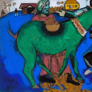 70. Марк Шагал – Зеленый осел в деревне