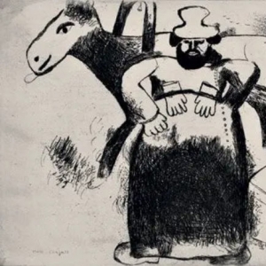 76. Марк Шагал – Иллюстрация к Мертвым душам. Селиван