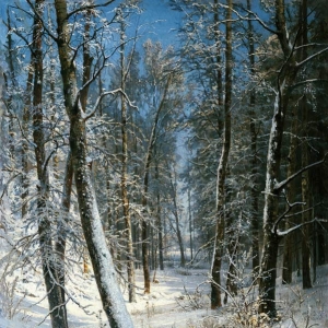100. Зима в лесу, иней 1877 40,8х25,3