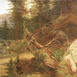 110. Камни в лесу. 1865