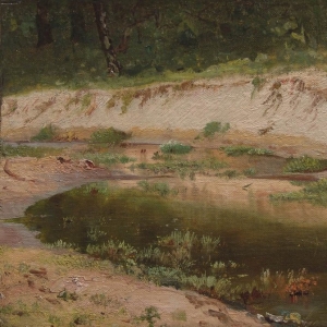 173. Лесной ручей 1895.Этюд