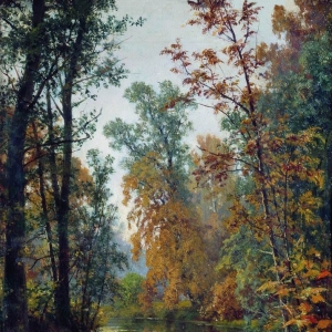 223. Осенний пейзаж.Парк в Павловске 1888 41.х31