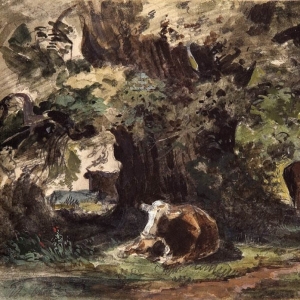 333. Стадо коров на отдыхе. 1862-1864 12,3х19,6