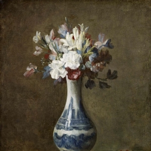 Жан Батист Симеон Шарден - Цветы в сине-белой вазе