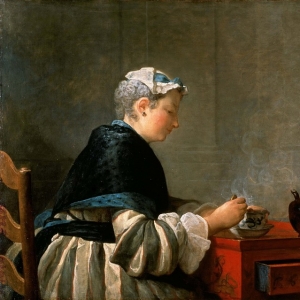 Жан Батист Симеон Шарден - Женщина, пьющая чай