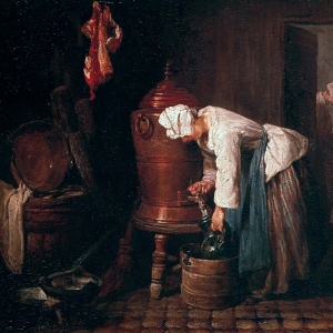 Жан Батист Симеон Шарден - Женщина, наливающая воду в кувшин