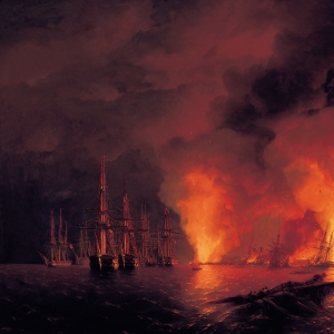 Синопский бой 18 ноября 1853 года (ночь после боя). 1853