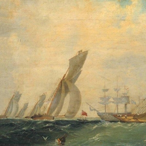Фрегат на море. 1838