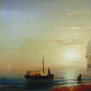 Закат на море. 1848