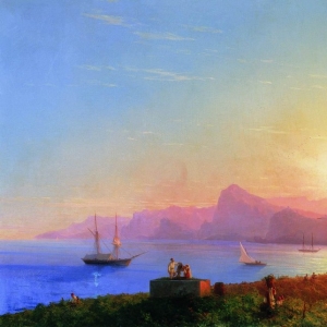 Закат на море. 1856