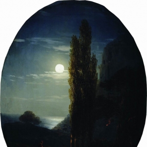Лунная ночь. Всадник. 1858