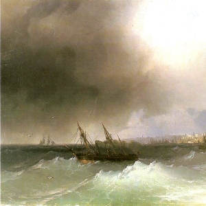 Вид Одессы с моря.1865