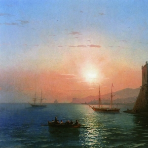 Феодосия. Закат солнца. 1865