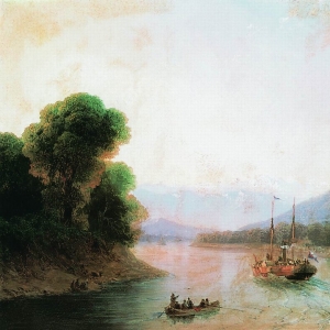 Река Риони. Грузия. 1870-е