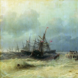 Спасающиеся от бури. 1872