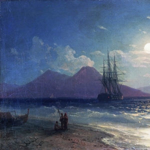 Вид моря ночью. 1873