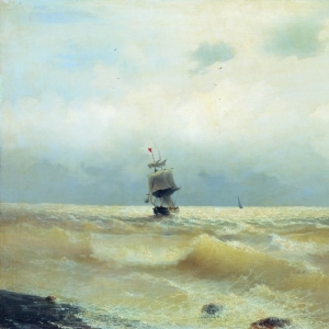 Корабль у берега. 1880
