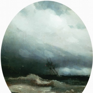Корабль в бурю. 1891