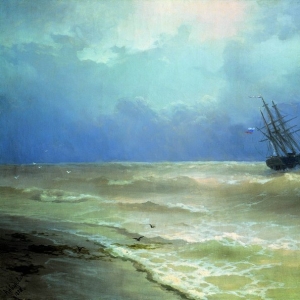 Прибой у крымских берегов.1892