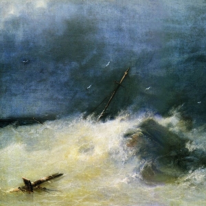 Буря на море. 1893