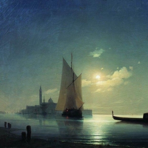 Гондольер на море ночью. 1843