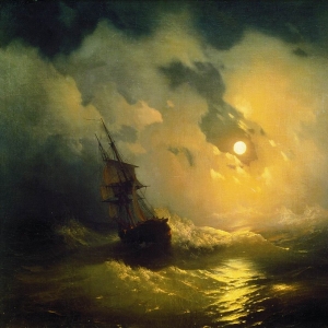 Буря на море ночью. 1849