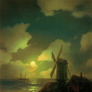 Мельница на берегу моря. 1851