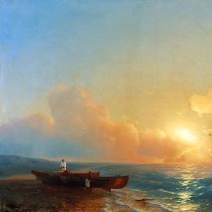 Рыбаки на берегу моря. 1852