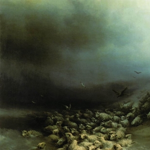 Отара овец в бурю. 1861