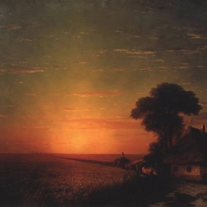 Закат солнца в Малороссии. 1863