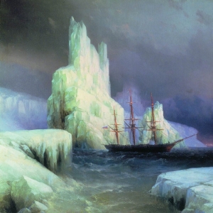 Ледяные горы в Антарктике. 1870