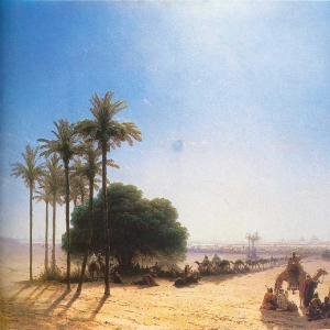 Караван в оазисе. Египет. 1871