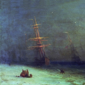 Буря на Северном море. 1875