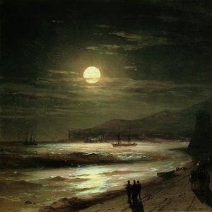 Лунная ночь. Берег моря. 1885
