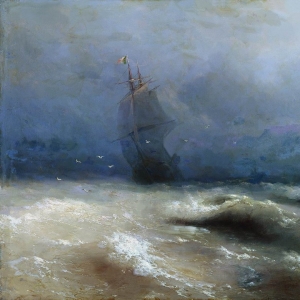Буря у берегов Ниццы. 1885