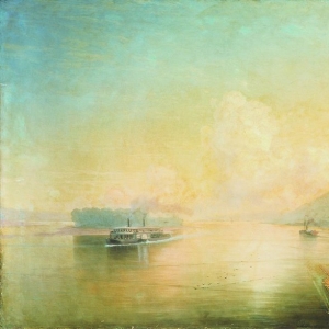 Волга у Жигулевских гор. 1887