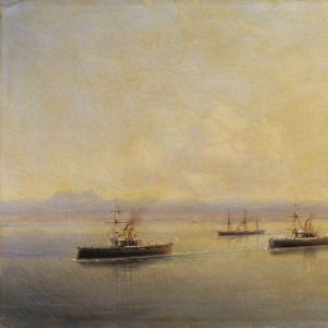 Флот в виду Севастополя. 1890