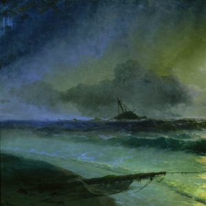 Восход луны в Феодосии. 1892