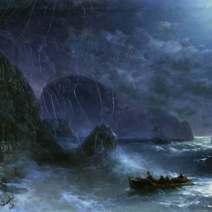 Буря на море ночью. 1895