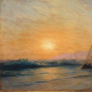 Заход солнца на море. 1898