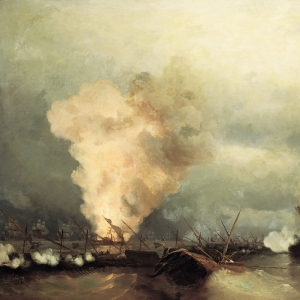 Морское сражение при Выборге 29 июня 1790 года. 1846